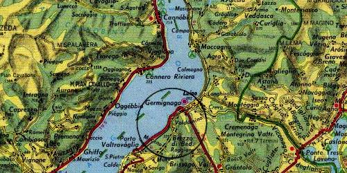 Karte Lago Maggiore Luino